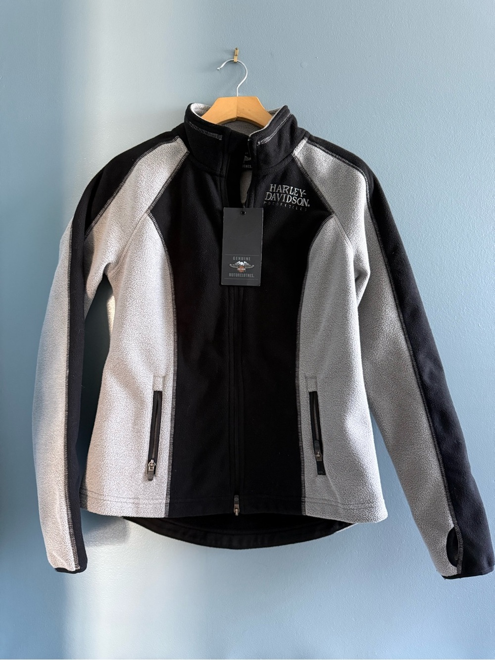 Harley Davidson Women’s Skull Windproof Fleece Jacket